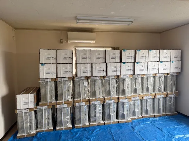 エアコンを63台納品しました